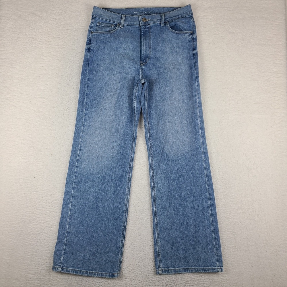 Mott & Bow Jeans Womens 32x32 Blue Wide Leg Light Wash‎ Denim